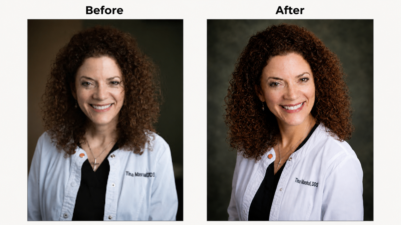 Comparison of generic stock photography versus authentic team photography